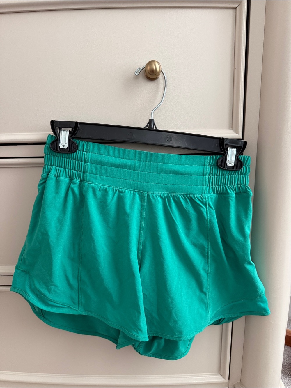 Women’s Athletic Shorts in green - Comfortable Running Shorts size 4 HR